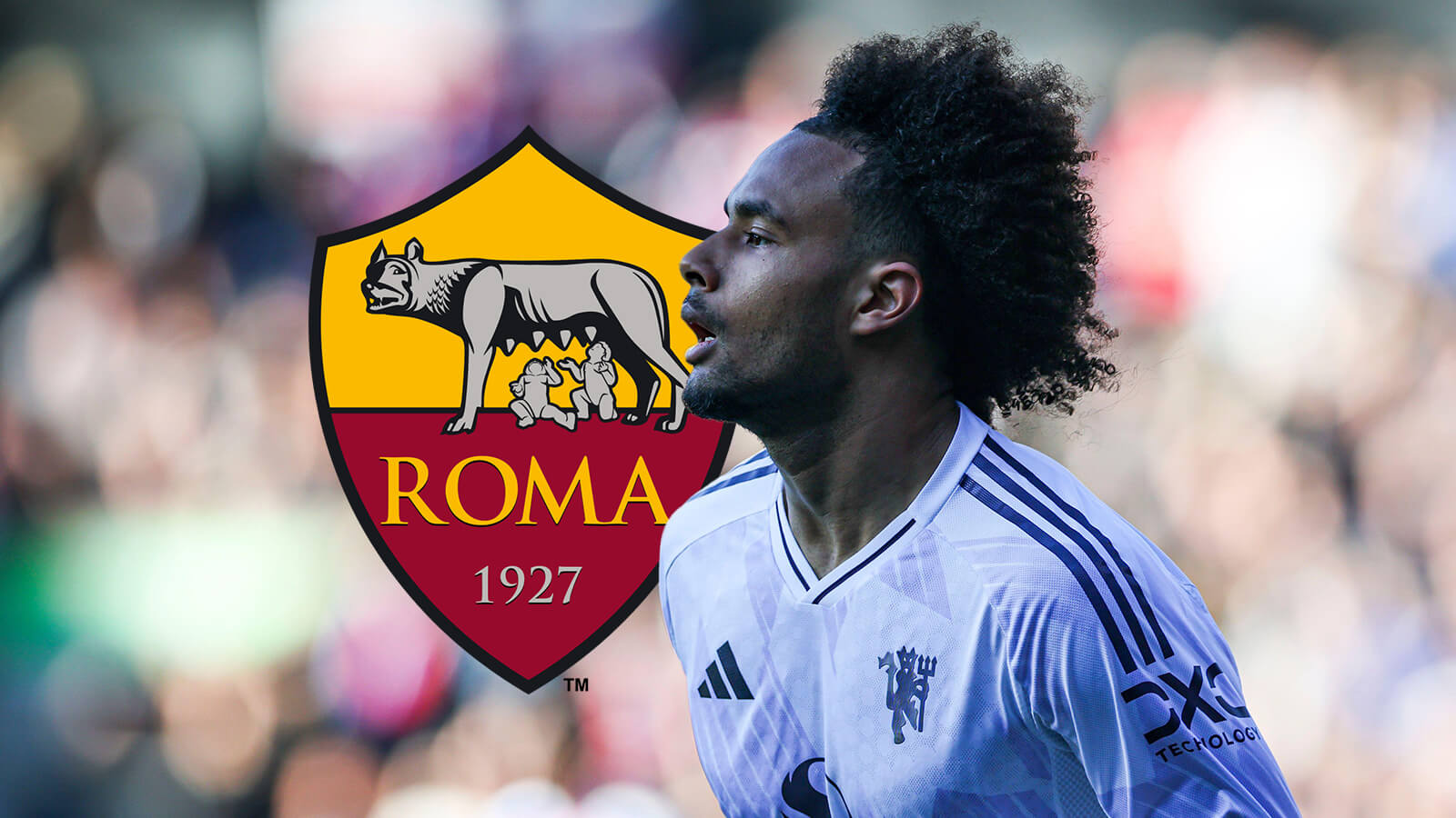 F365 Joshua Zirkzee with Roma badge 1
