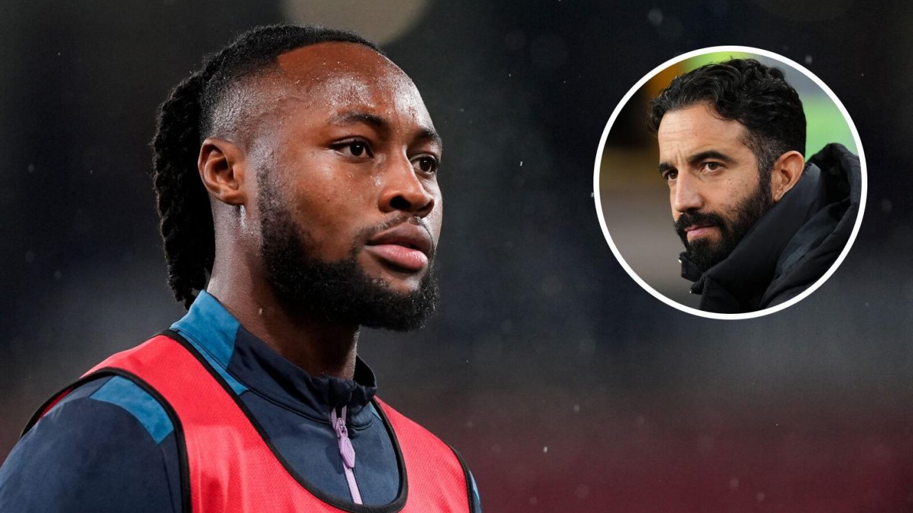 Antoine Semenyo with Ruben Amorim in a circle