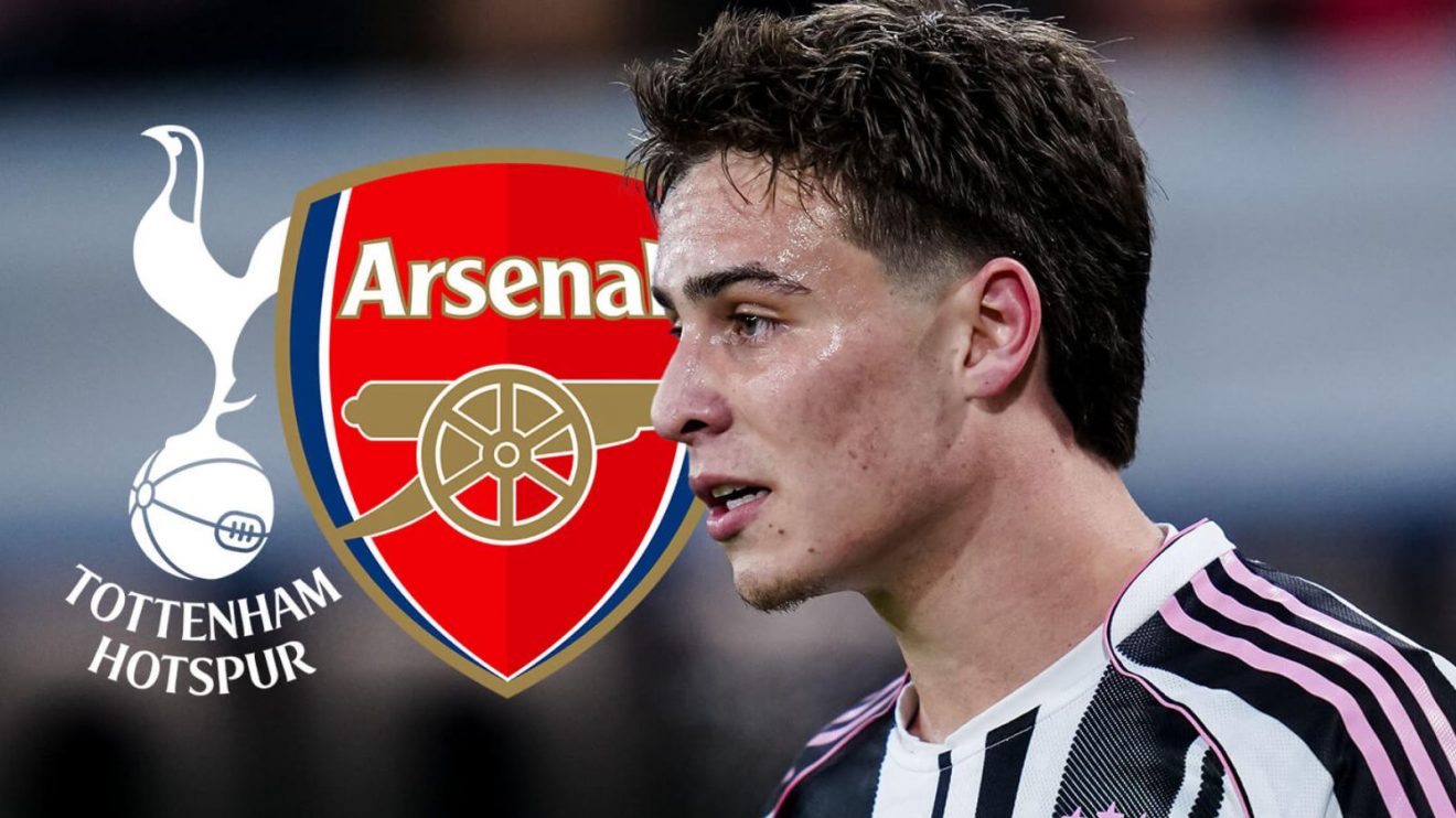 Arsenal and Tottenham badges, Kenan Yildiz