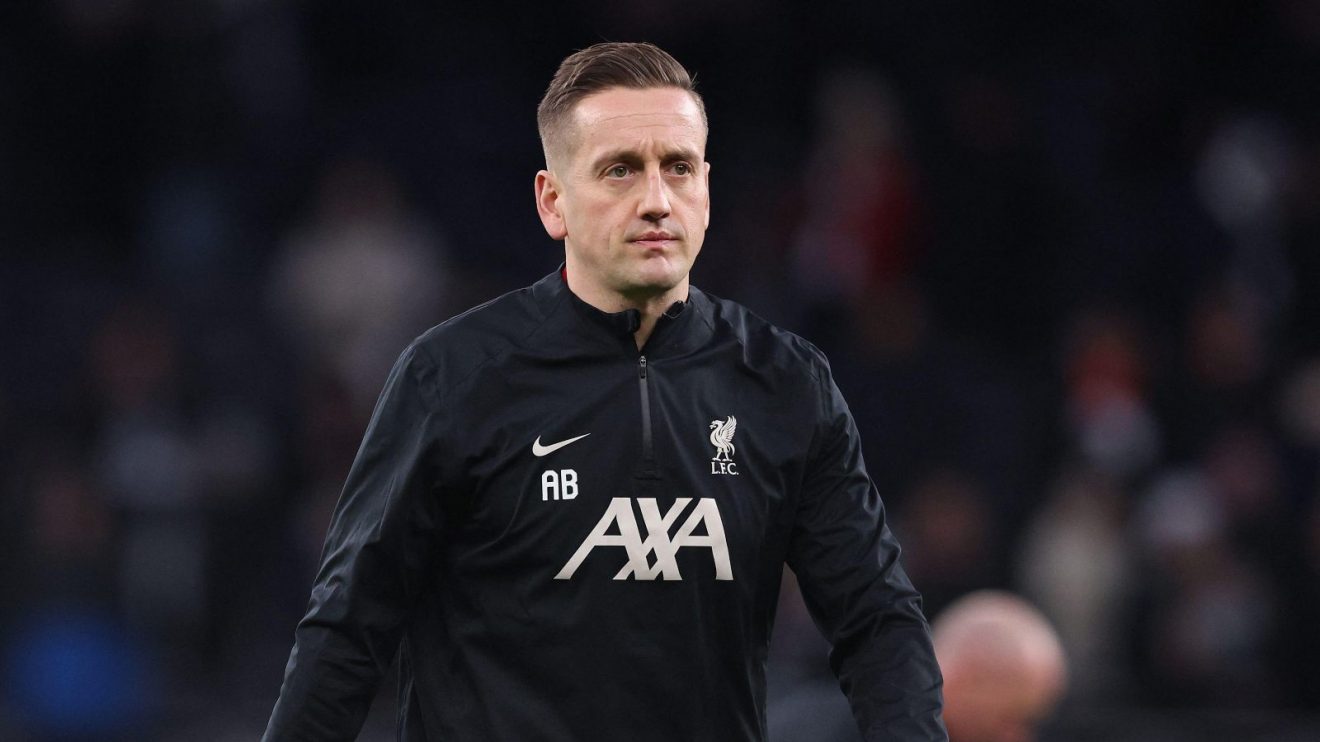 Liverpool set-piece coach Aaron Briggs