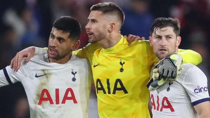 Cristian Romero, Guglielmo Vicario, Ben Davies, Tottenham