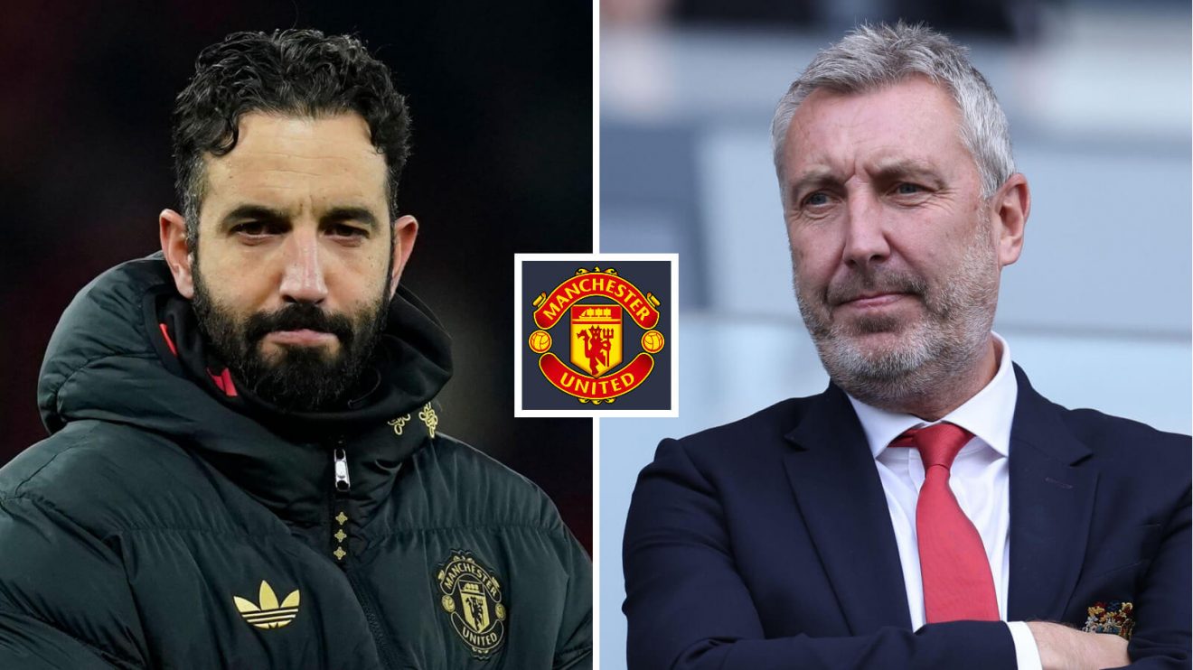 Man Utd boss Ruben Amorim and Jason Wilcox