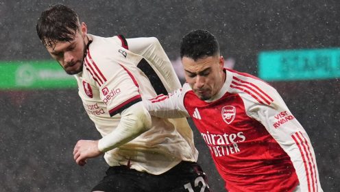 Gabriel Martinelli reveals apology to Conor Bradley as he explains actions after controversial shove