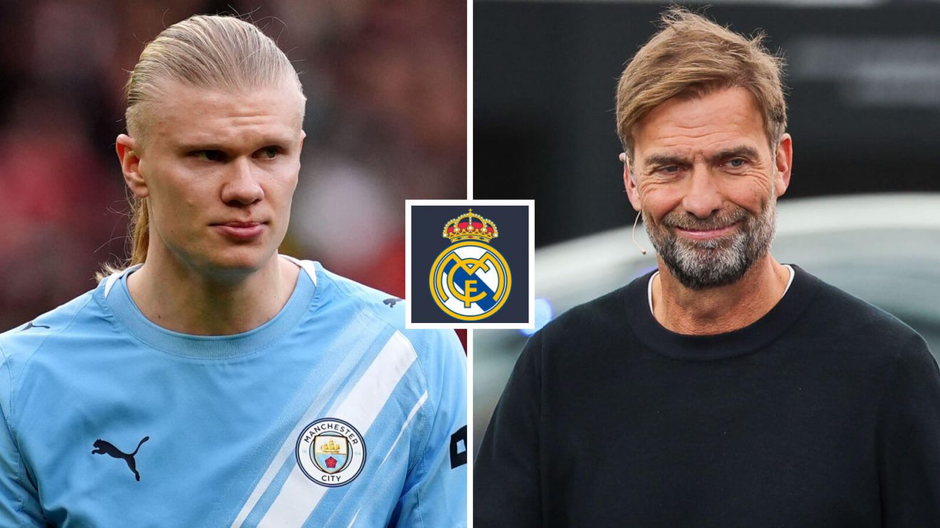 Man City striker Erling Haaland and Real Madrid target Jurgen Klopp