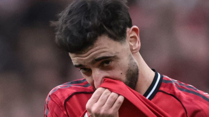 Man Utd midfielder Bruno Fernandes