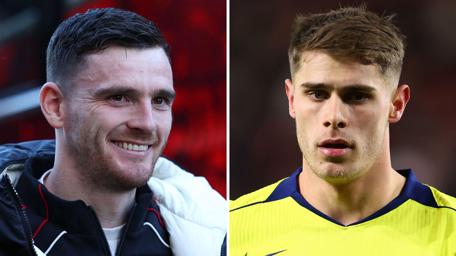 Two Images Collage Andy Robertson Micky van de Ven 1