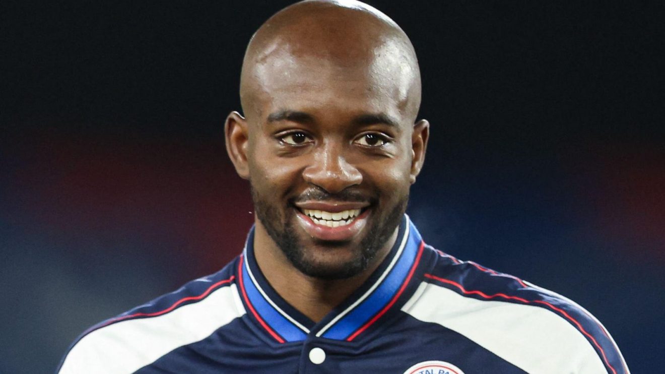 Jean-Philippe Mateta of Crystal Palace before kick off