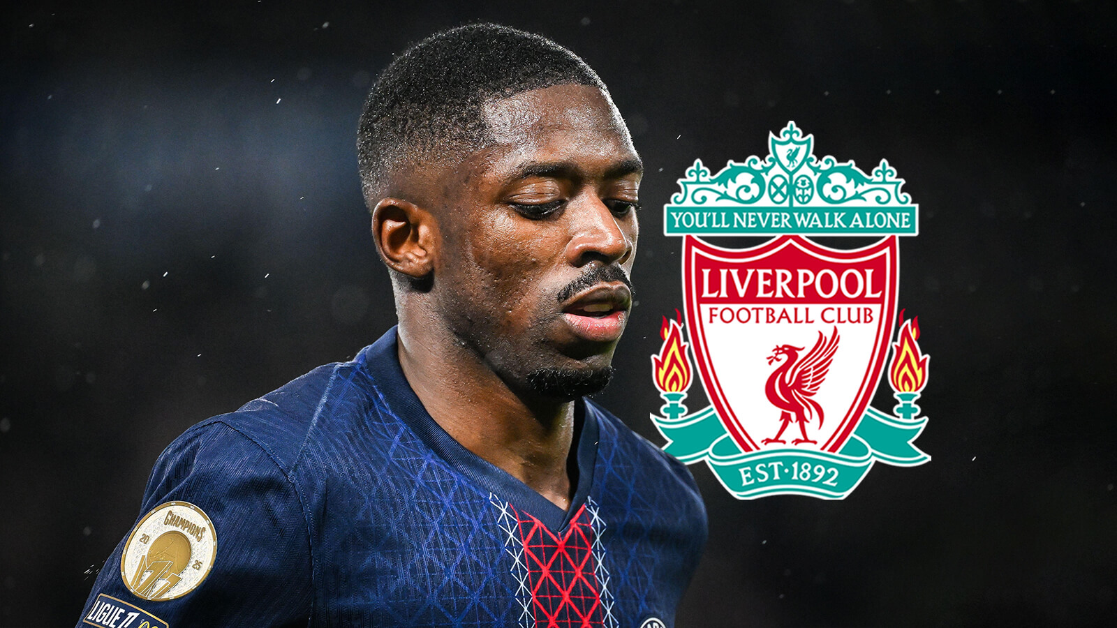 F365 One Badge Ousmane Dembele Liverpool 1