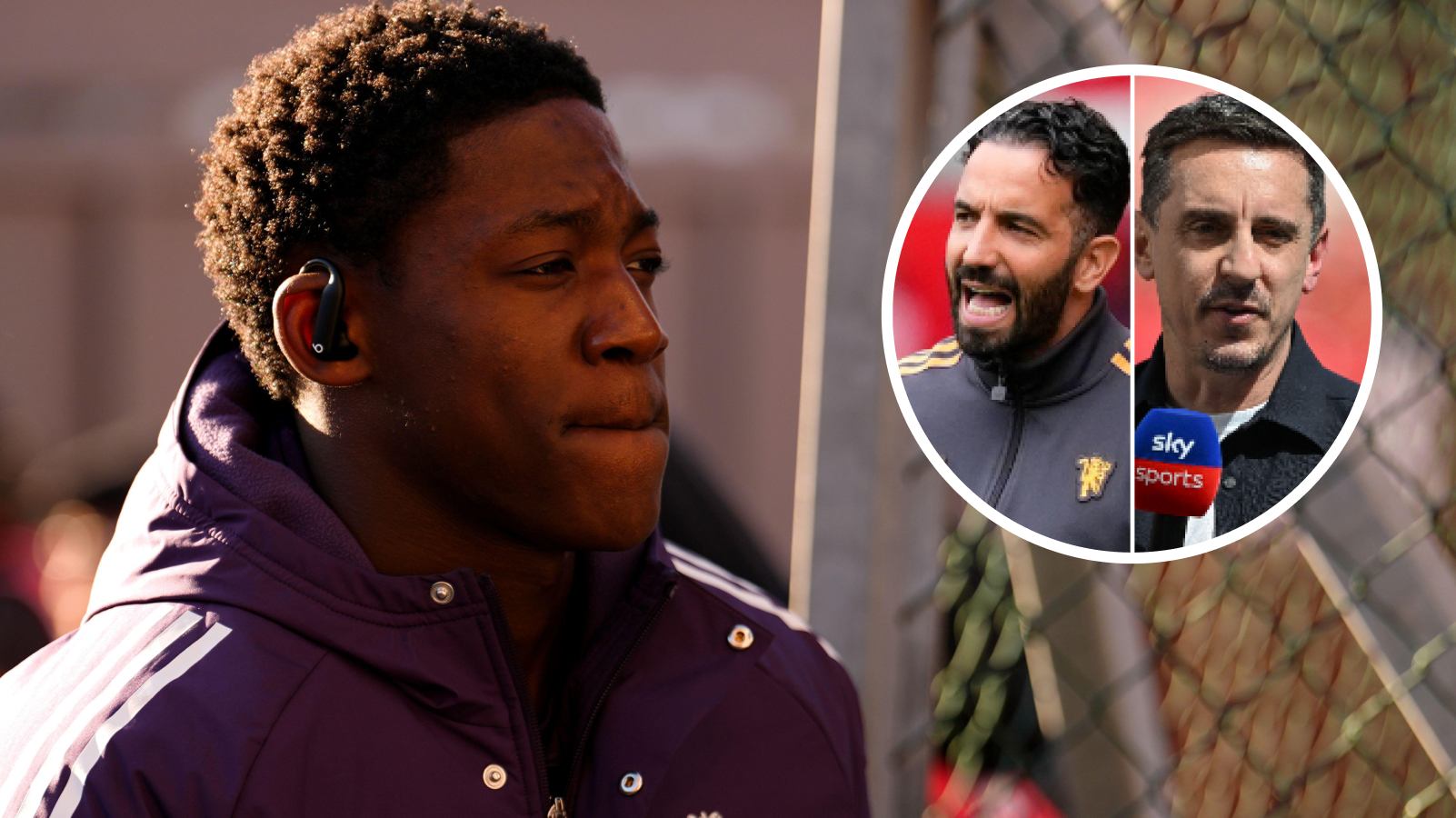 Kobbie Mainoo Gary Neville Ruben Amorim F365