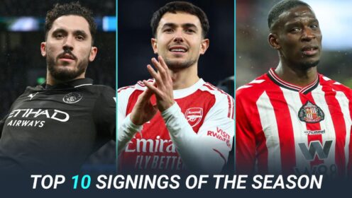 Man City pair join Sunderland quintet in top 10 Premier League signings of the season