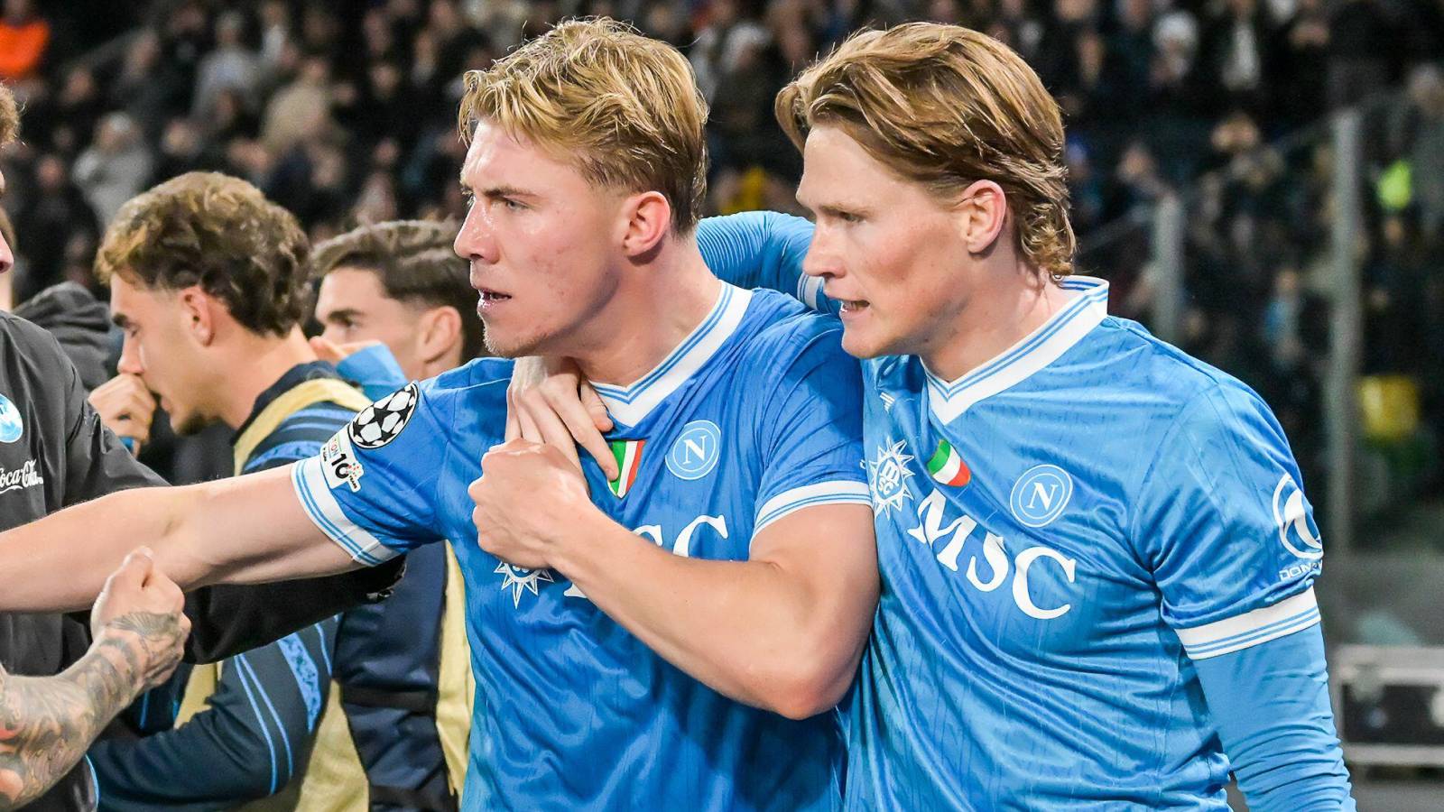 Rasmus Hojlund and Scott McTominay