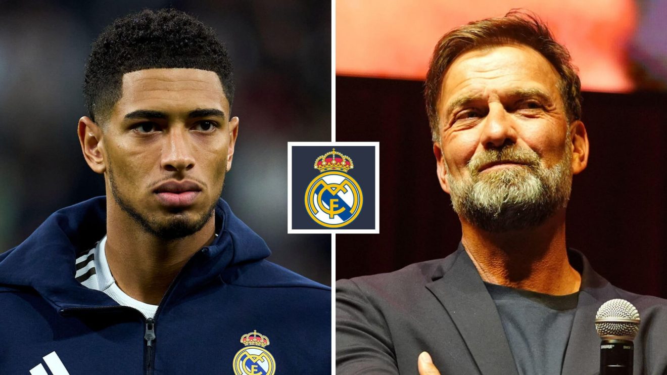 Real Madrid midfielder Jude Bellingham and Jurgen Klopp