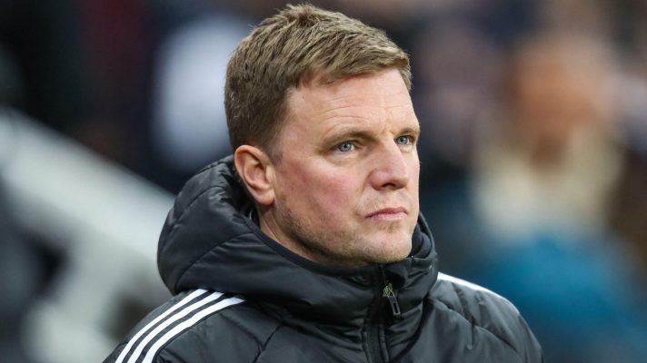 Eddie Howe on the touchline