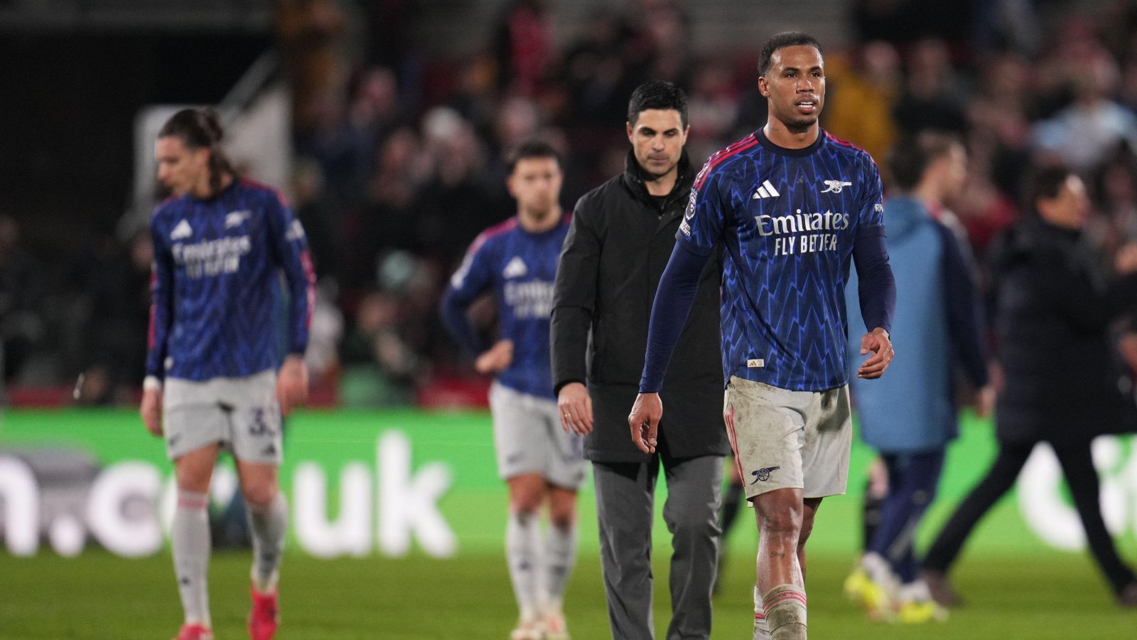 Gabriel Magalhaes Mikel Arteta Arsenal F365