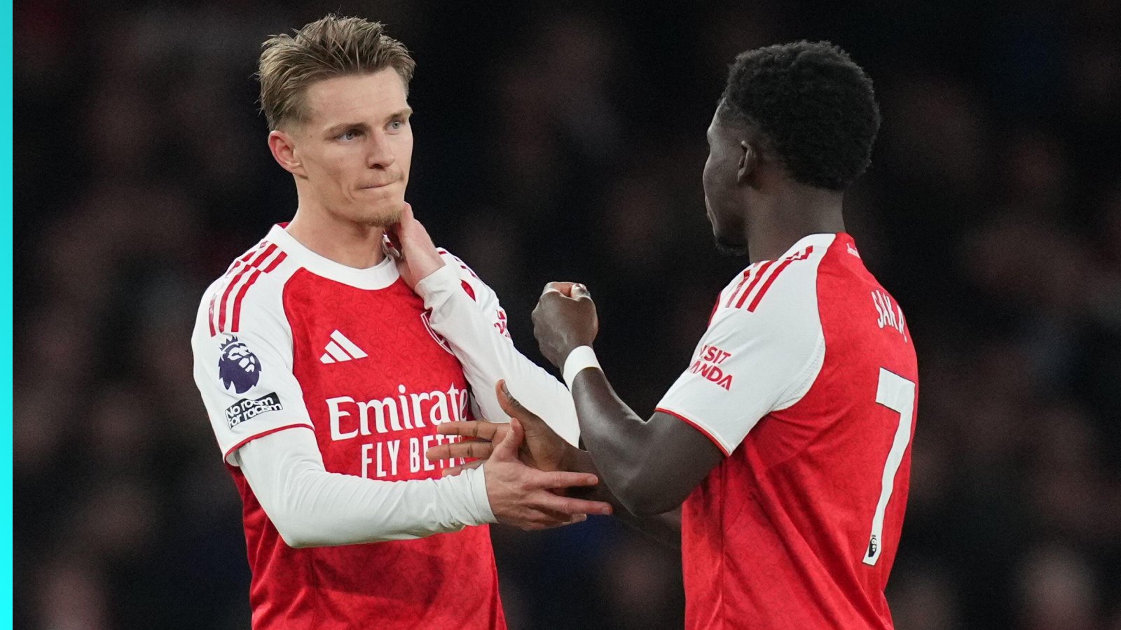 Bukayo Saka Martin Odegaard
