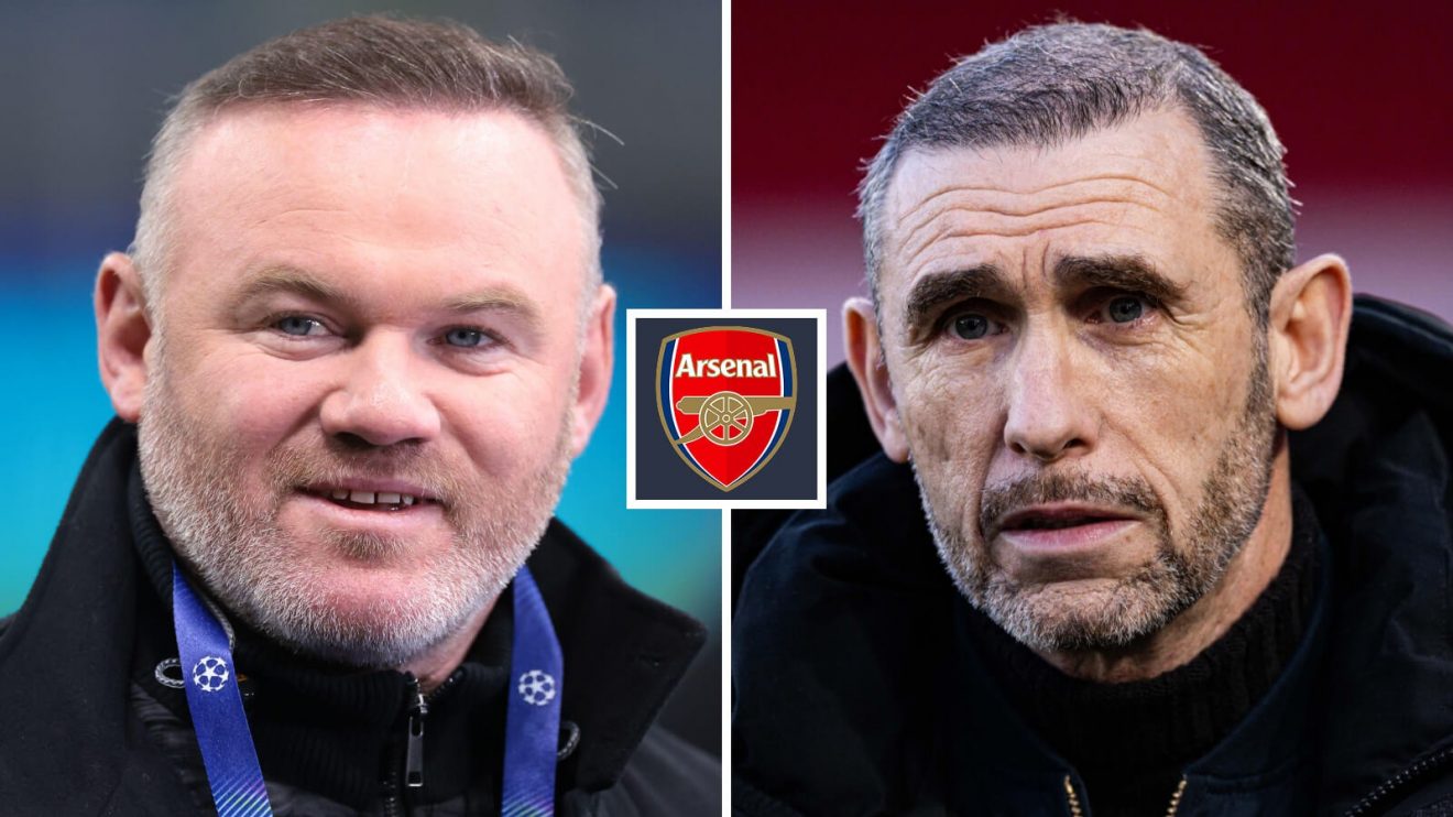 Wayne Rooney and Arsenal legend Martin Keown
