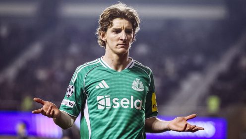 Anthony Gordon labels Arsenal, Liverpool transfer links as ‘load of rubbish’ after Qarabag haul