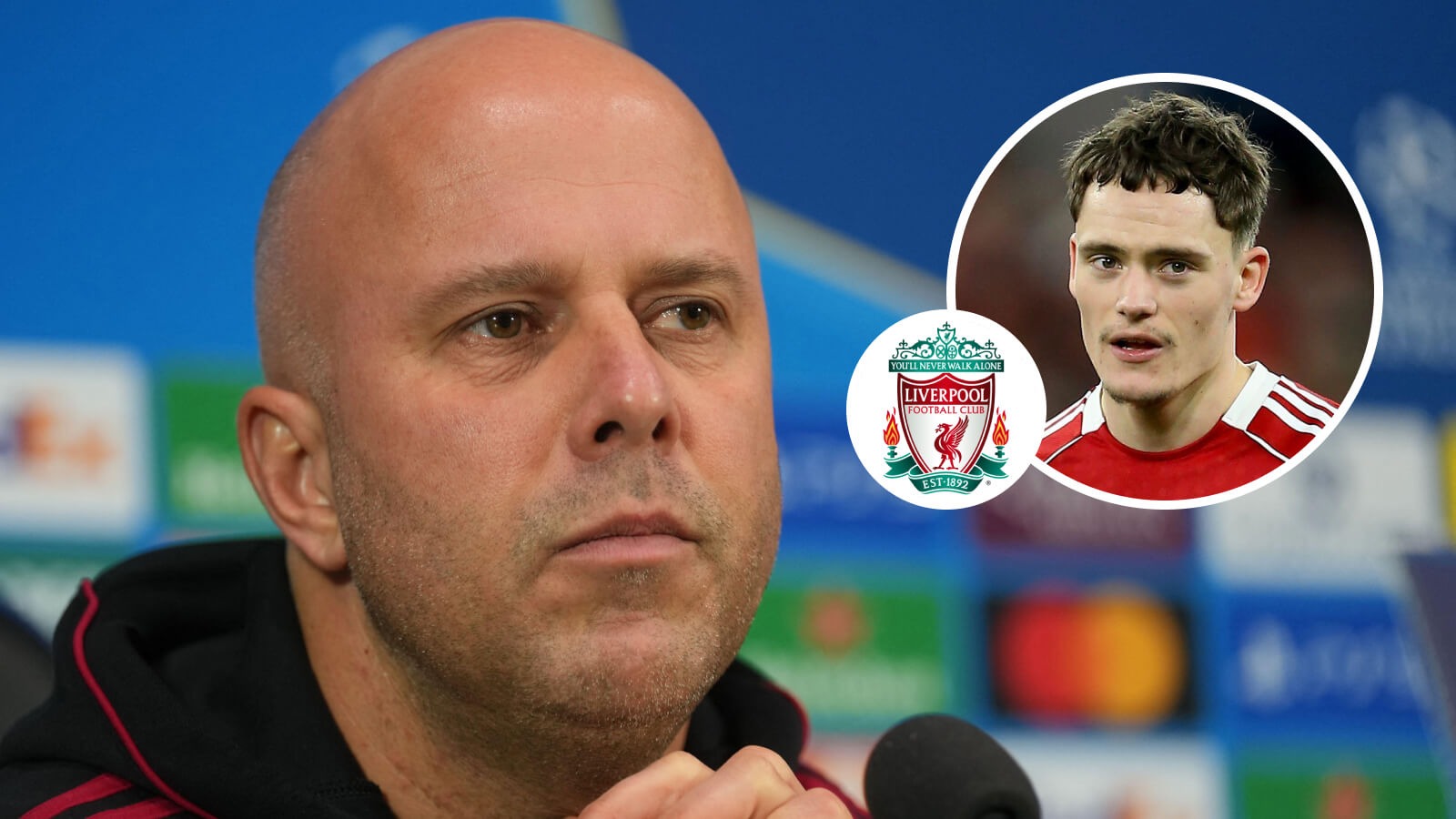 F365 Arne Slot Florian Wirtz with Liverpool badge 1