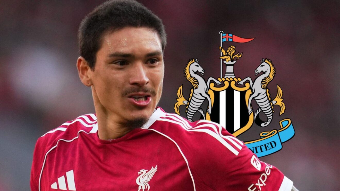 Ex-spouse-Liverpool demonstrator Darwin Nunez via the Newcastle badge