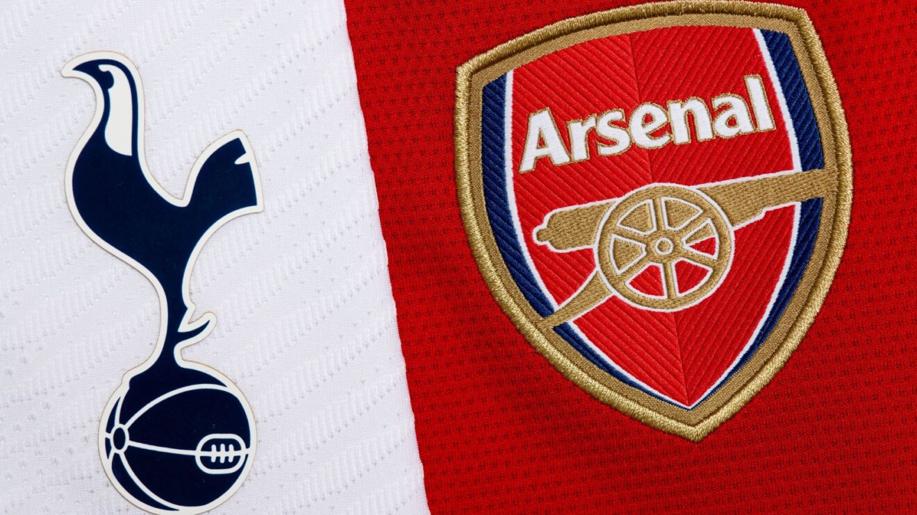Tottenham and Arsenal badges