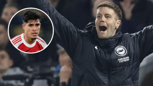 Arsenal star’s glorious rage-baiting touchline response to Hurzeler demand to ‘f***ing play football’