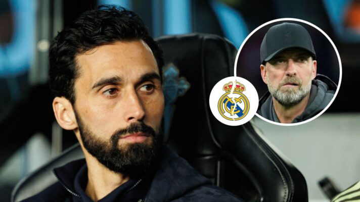 Real Madrid head coach Alvaro Arbeloa and Jurgen Klopp