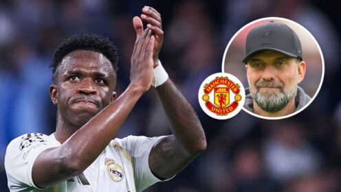 Vinicius Junior ‘leaving Real Madrid’ claim drops as Klopp could get his £130m Man Utd wish fulfilled