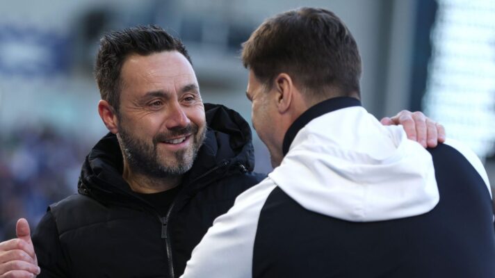 Roberto De Zerbi and Mauricio Pochettino.