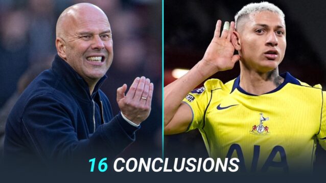 Arne Slot and Richarlison.