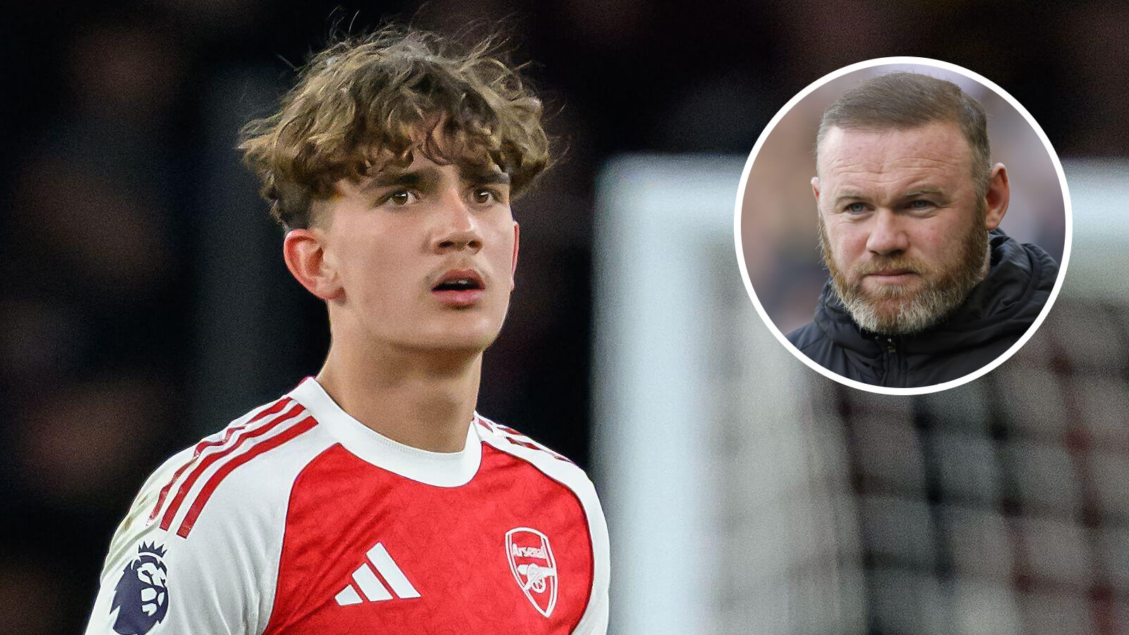 F365 Max Dowman Arsenal with Wayne Rooney 1