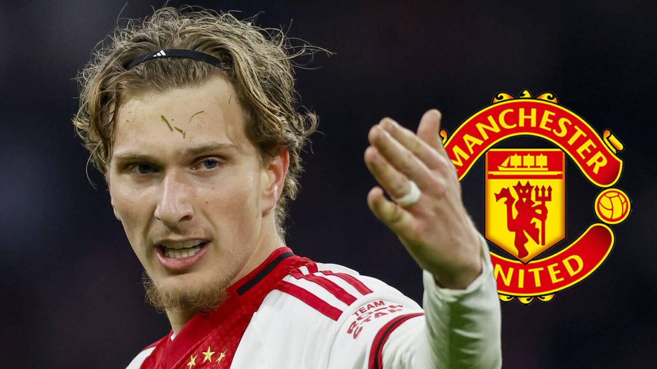 Male Utd badge, Ajax winger Mika Godts