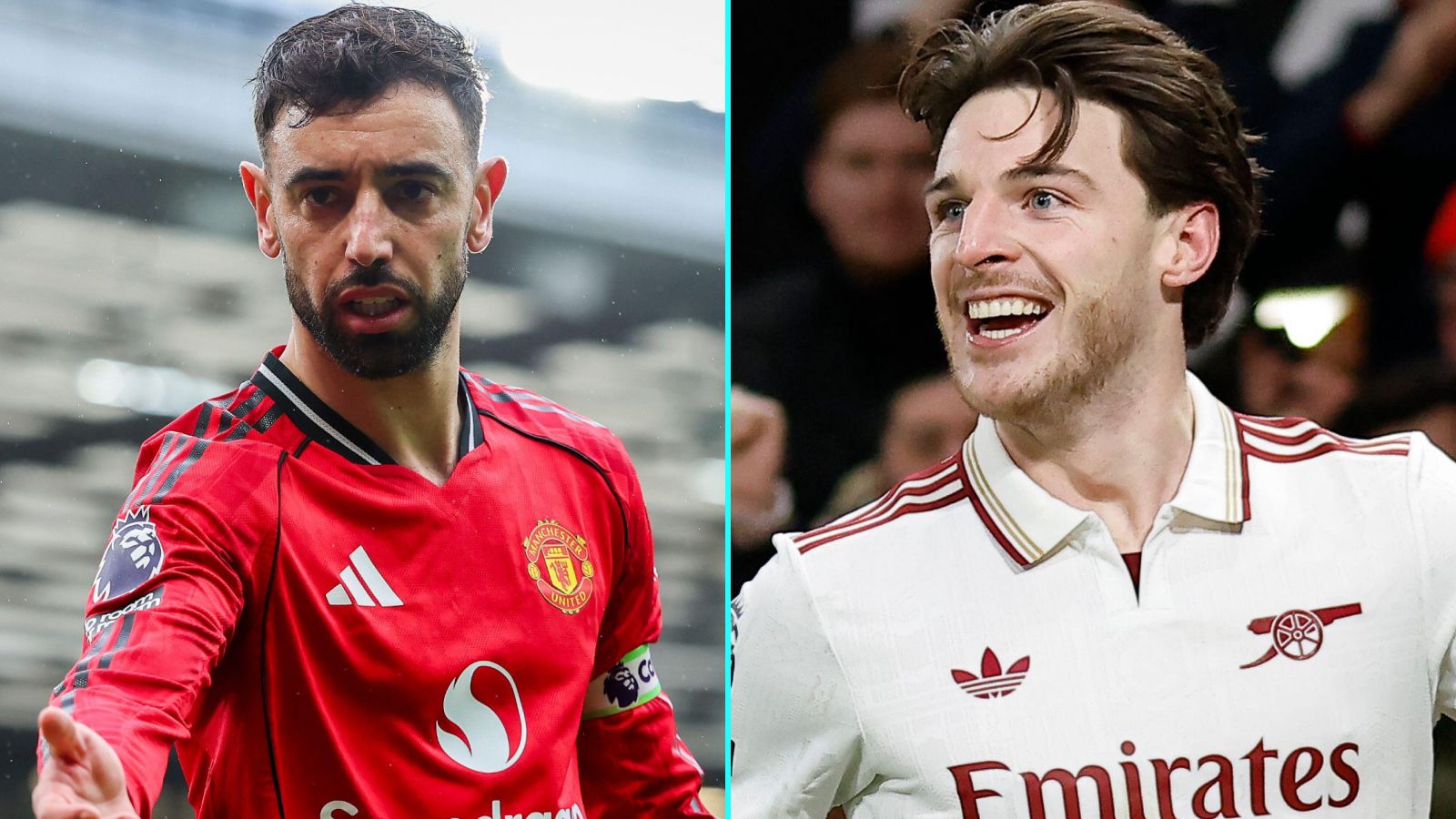 Bruno Fernandes Declan Rice F365