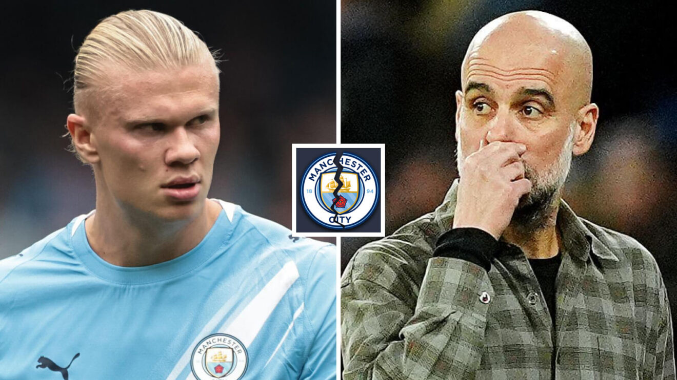 Man City duo Erling Haaland and Pep Guardiola