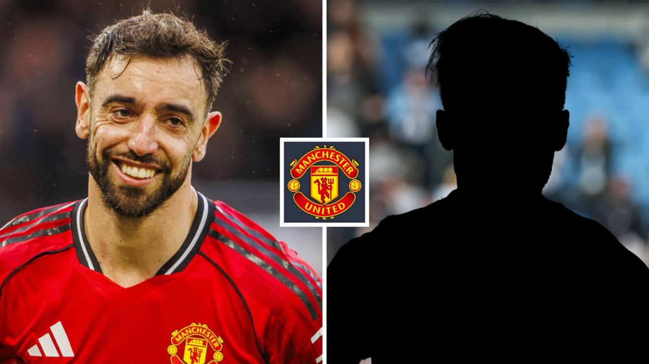 Pit photo of Manchester Joined midfielder Manchester Joined celeb Bruno Fernandes and a darkness through the Manchester Joined badge in between - copyright F365