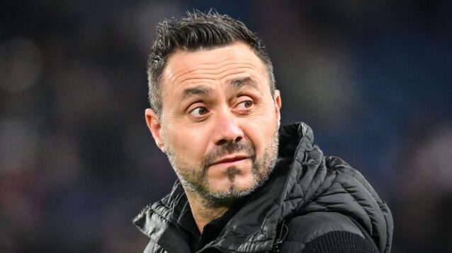 Tottenham manager Roberto De Zerbi