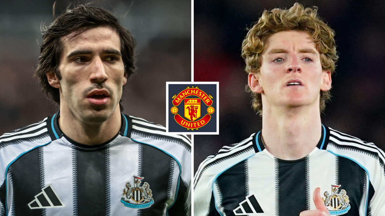 Man Utd transfer targets Sandro Tonali and Anthony Gordon