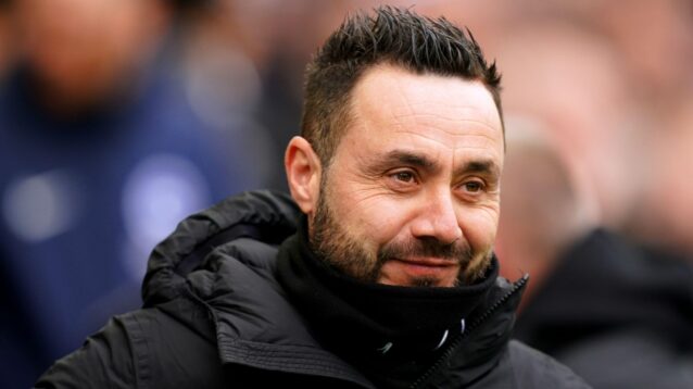 Tottenham head coach Roberto De Zerbi