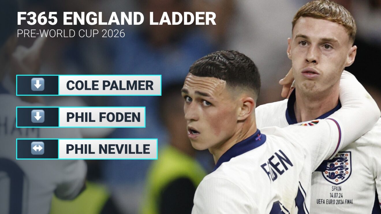 England attackers Phil Foden and Cole Palmer.