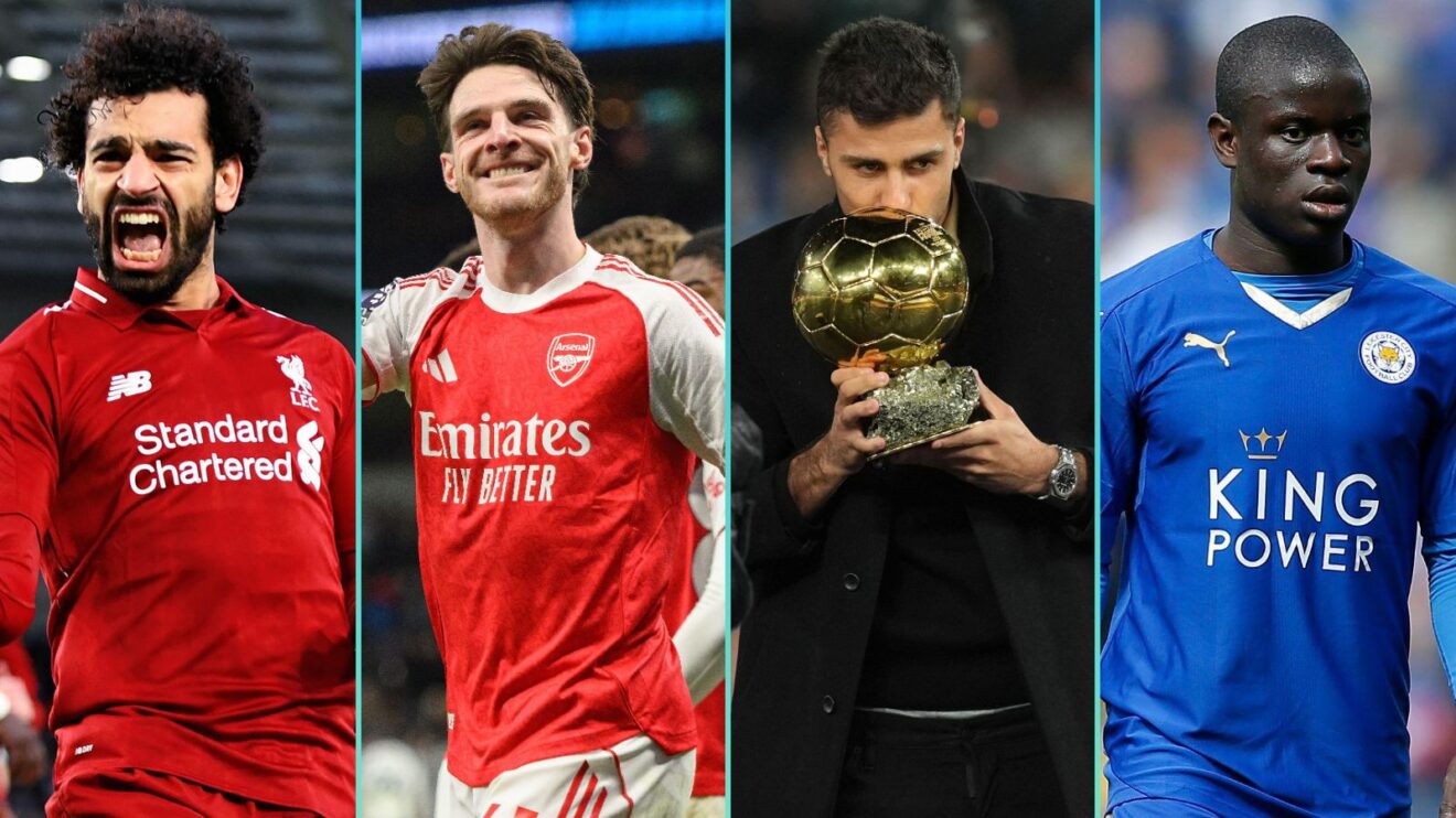 Premier League signings Mo Salah, Declan Rice, Rodri and N'Golo Kante