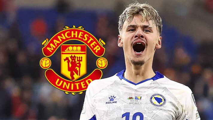 Bosnia winger Kerim Alajbegovic, Man Utd badge