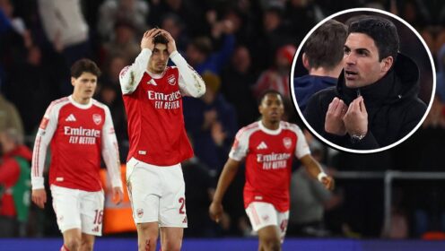 The damning Mikel Arteta stat that promises Arsenal’s biggest bottle job yet