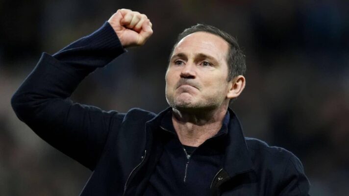 Frank Lampard celebrating as Coventry City manager