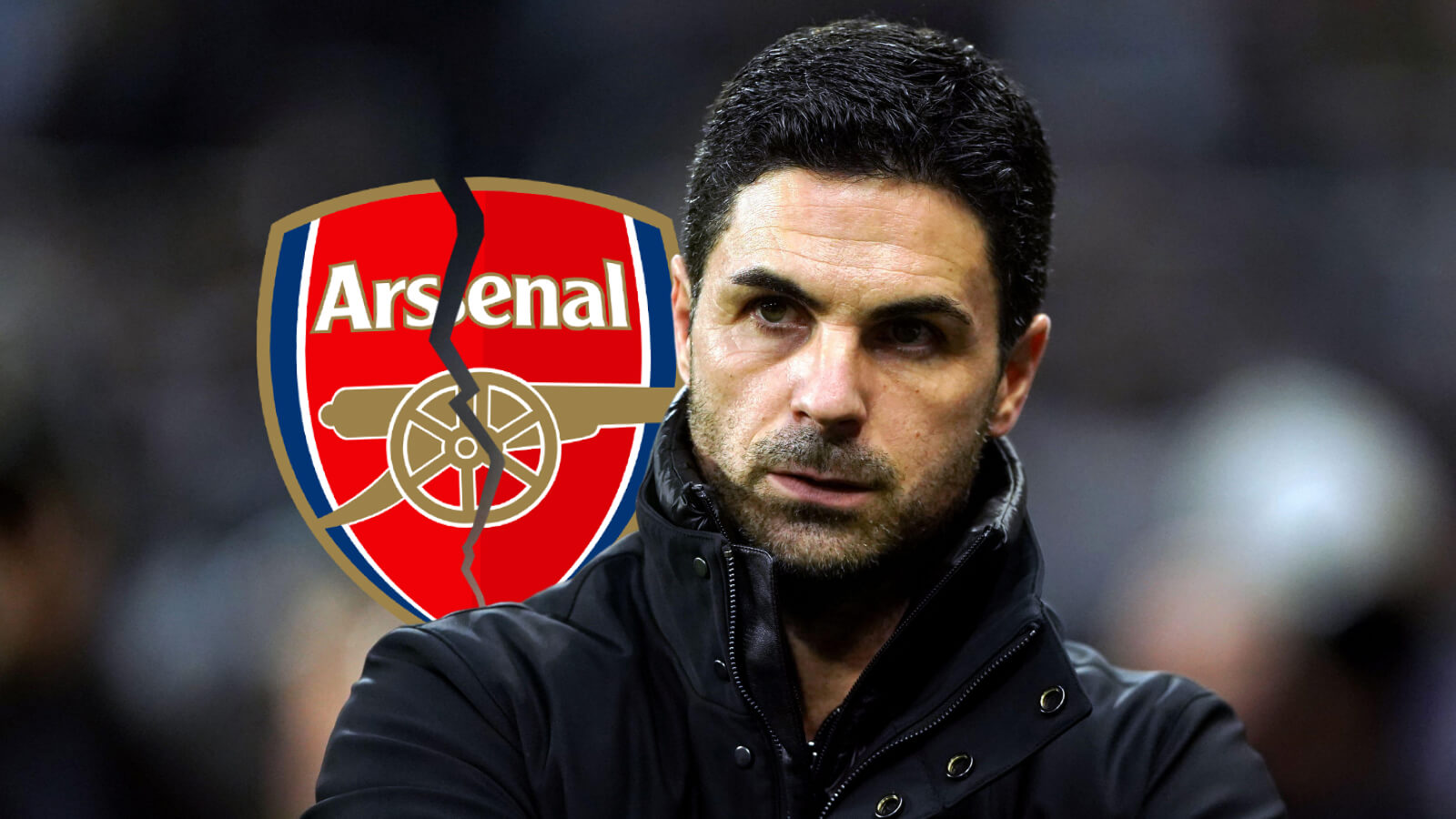 F365 Mikel Arteta with Cracked Arsenal badge 1