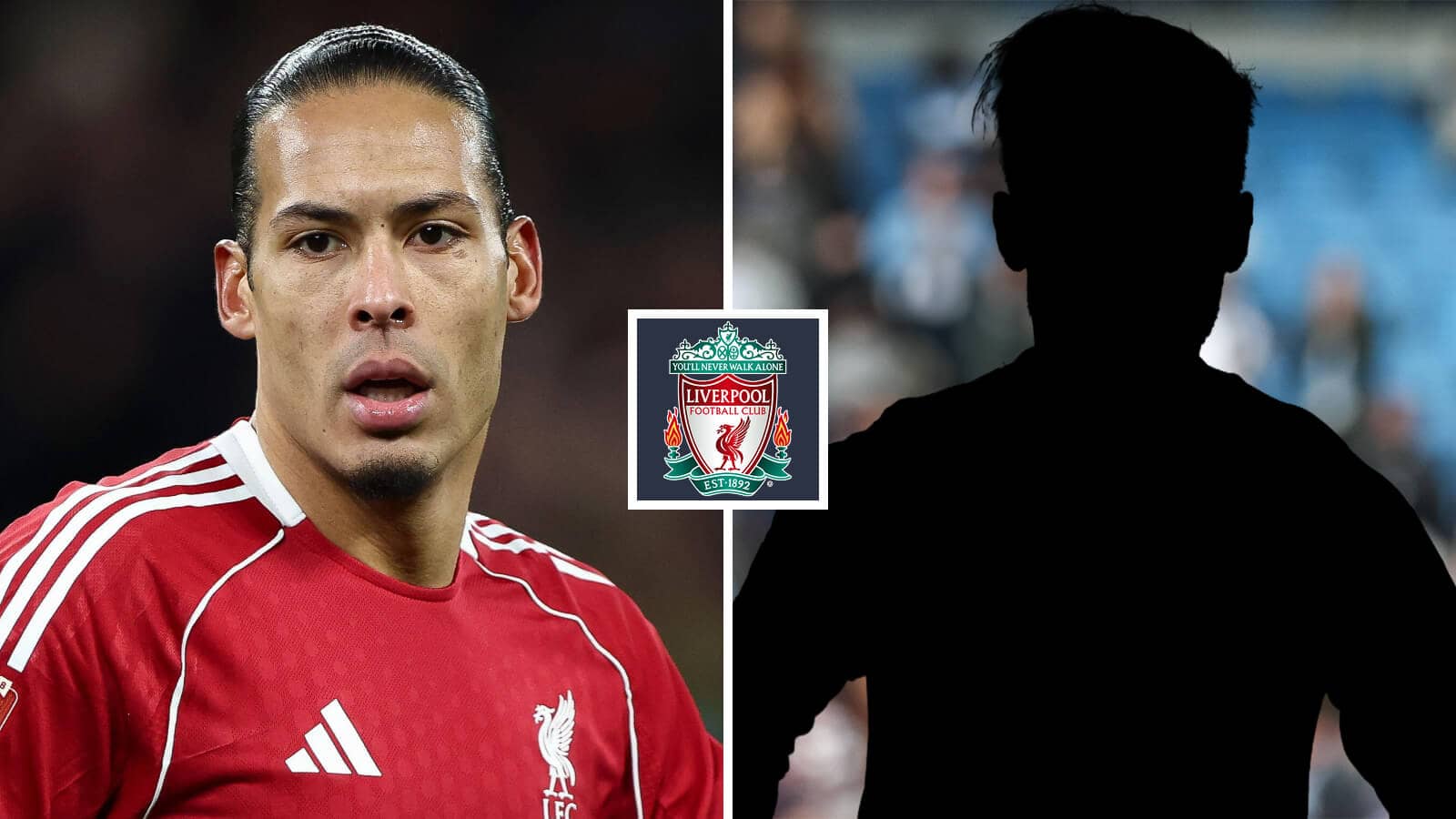 Two Images Collage Virgil van Dijk Silhouette Player 1 1