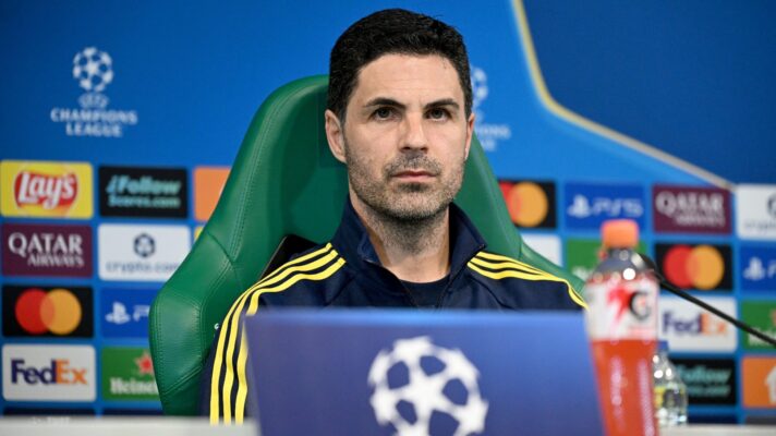 Mikel Arteta in the press conference