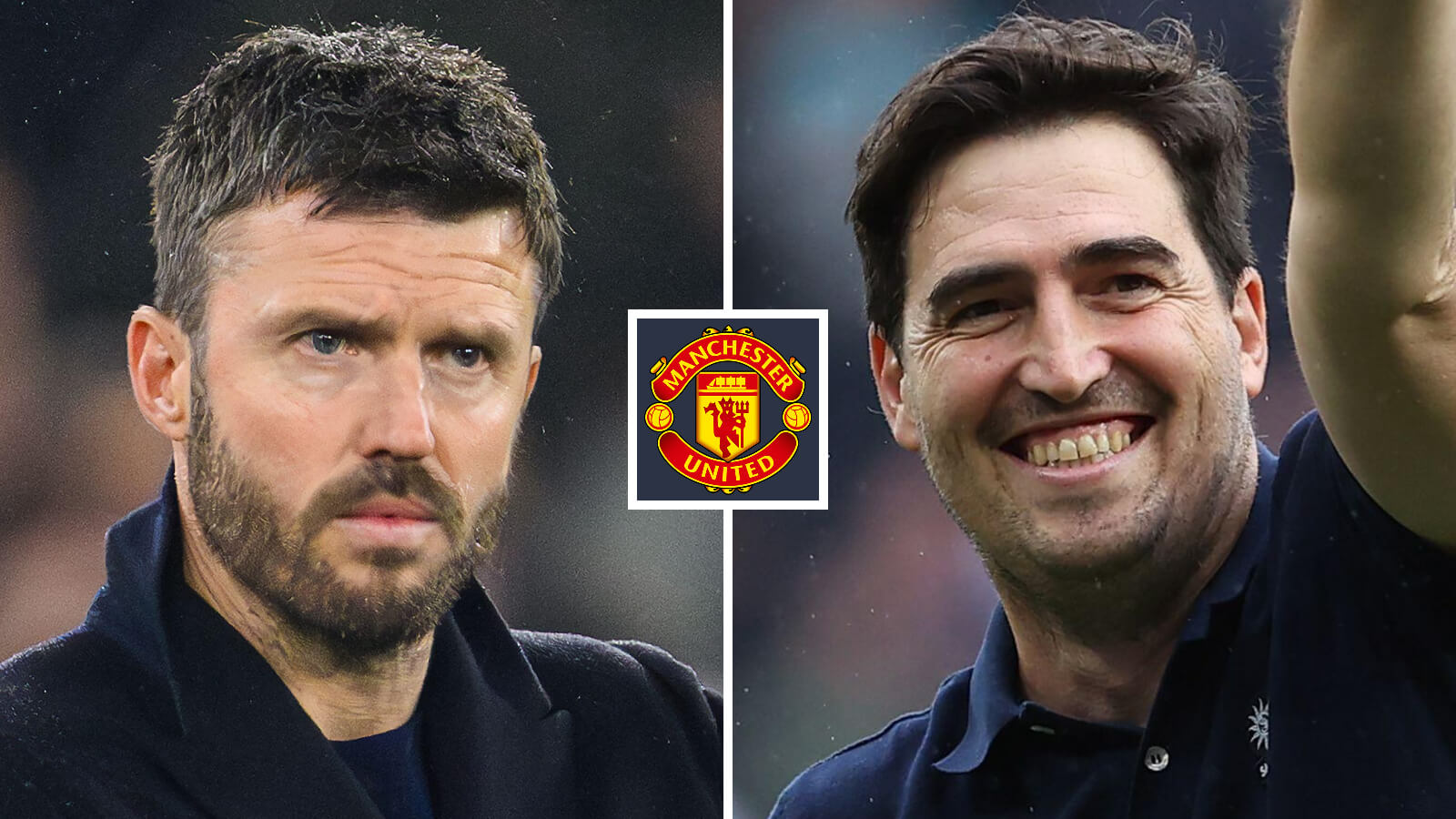 Two Images Collage Michael Carrick Andoni Iraola 1