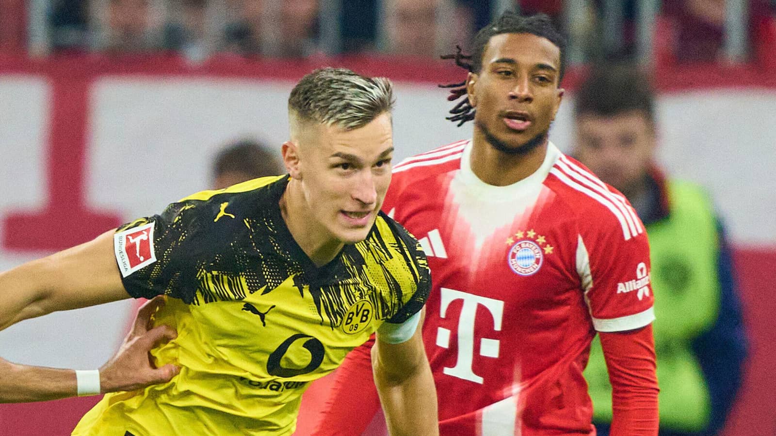 borussia dortmund centre back nico schlotterbeck bayern munich winger michael olise
