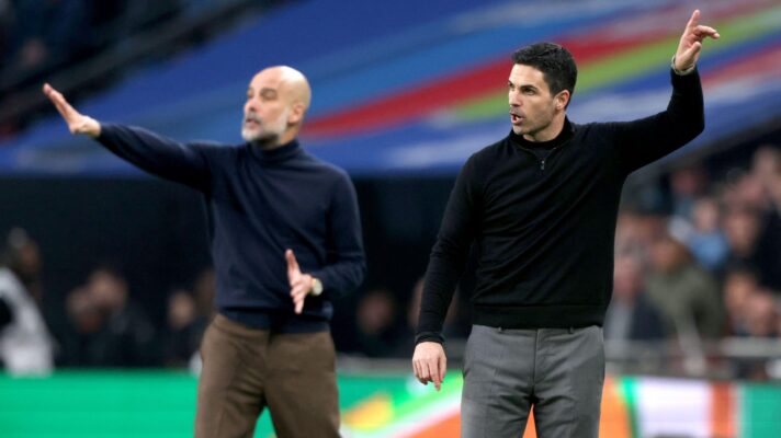 Guardiola Man City Arteta Arsenal
