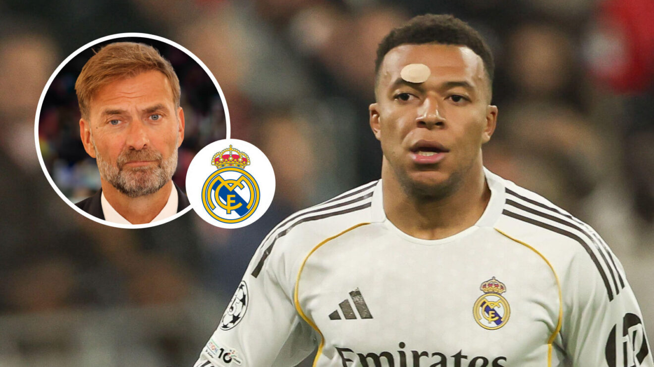 Real Madrid demonstrator Kylian Mbappe and Jurgen Klopp