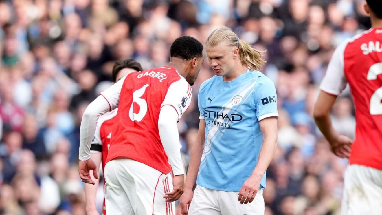 Gabriel Magalhaes Erling Haaland Arsenal Man City F365